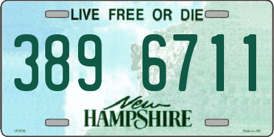 NH license plate 3896711