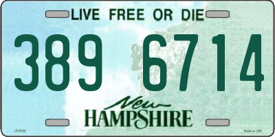 NH license plate 3896714