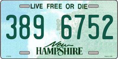NH license plate 3896752