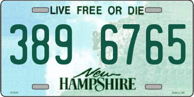 NH license plate 3896765