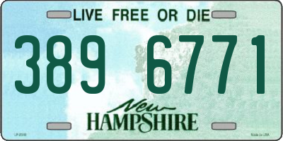 NH license plate 3896771