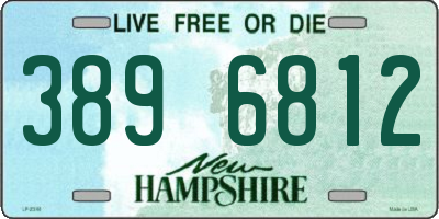 NH license plate 3896812