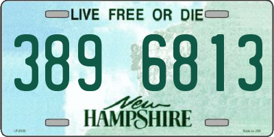 NH license plate 3896813