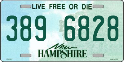 NH license plate 3896828