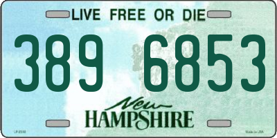 NH license plate 3896853