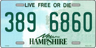 NH license plate 3896860