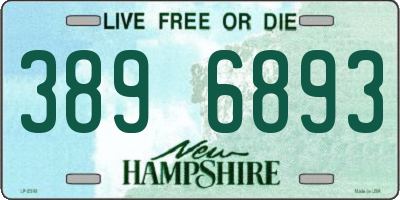 NH license plate 3896893