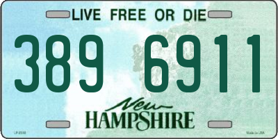 NH license plate 3896911