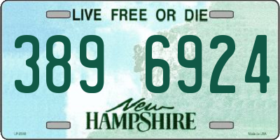 NH license plate 3896924