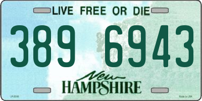 NH license plate 3896943