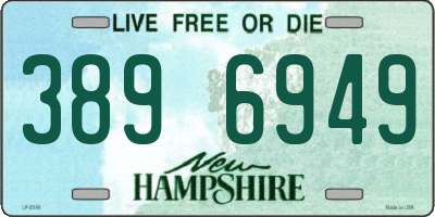 NH license plate 3896949