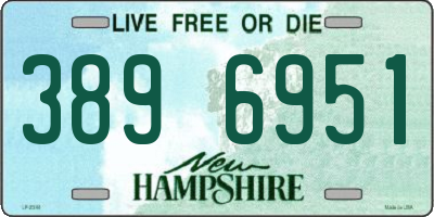 NH license plate 3896951