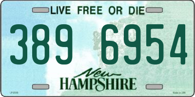 NH license plate 3896954