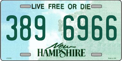 NH license plate 3896966