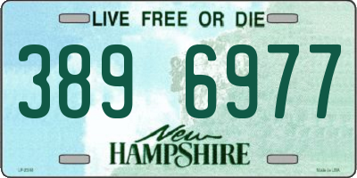 NH license plate 3896977
