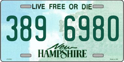 NH license plate 3896980