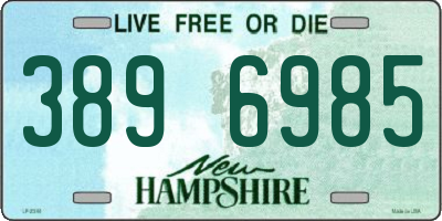 NH license plate 3896985