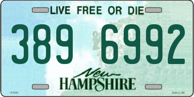 NH license plate 3896992
