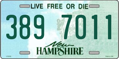 NH license plate 3897011