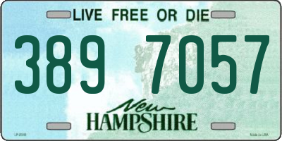 NH license plate 3897057
