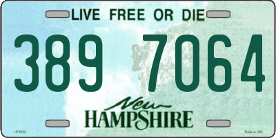 NH license plate 3897064