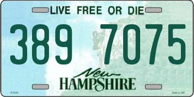 NH license plate 3897075