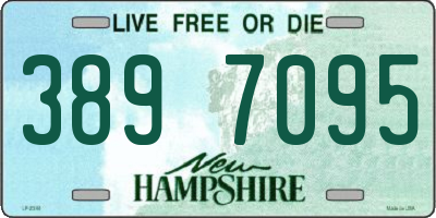 NH license plate 3897095