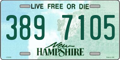 NH license plate 3897105