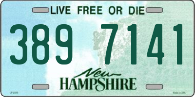 NH license plate 3897141