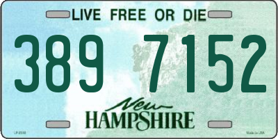 NH license plate 3897152