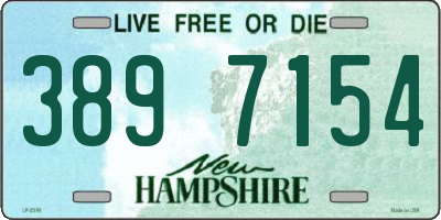 NH license plate 3897154