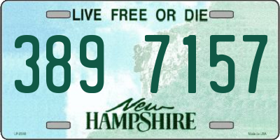 NH license plate 3897157