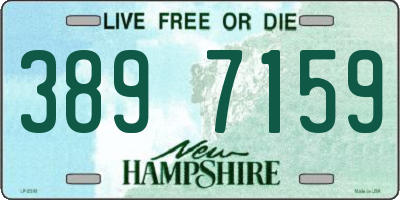 NH license plate 3897159