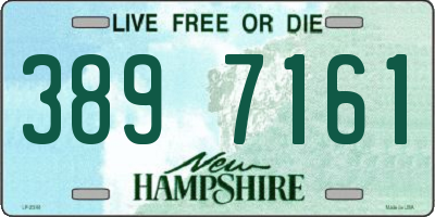 NH license plate 3897161
