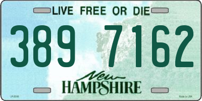 NH license plate 3897162