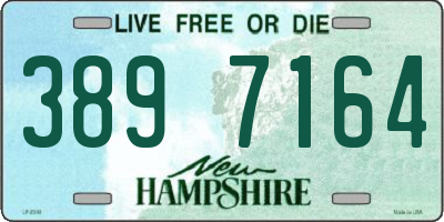 NH license plate 3897164