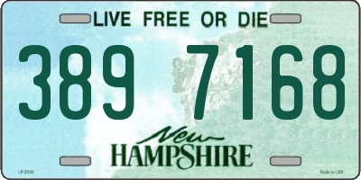NH license plate 3897168
