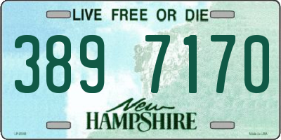 NH license plate 3897170