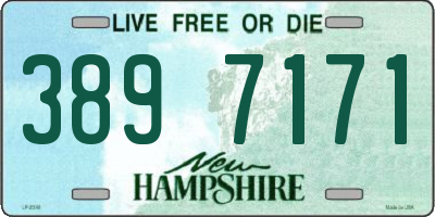 NH license plate 3897171