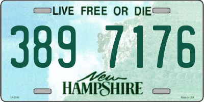 NH license plate 3897176