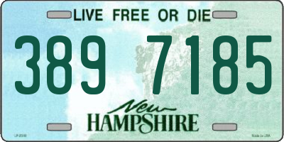 NH license plate 3897185