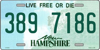 NH license plate 3897186