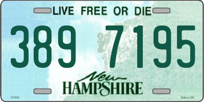NH license plate 3897195