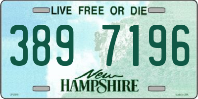 NH license plate 3897196