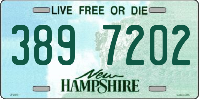 NH license plate 3897202