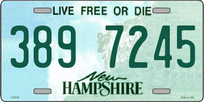 NH license plate 3897245