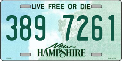 NH license plate 3897261