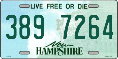 NH license plate 3897264