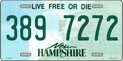 NH license plate 3897272
