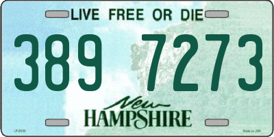 NH license plate 3897273
